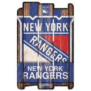NHL New York Rangers Fence Sign 11" x 17" Retro Wall Logo Stanley Cup New Blue